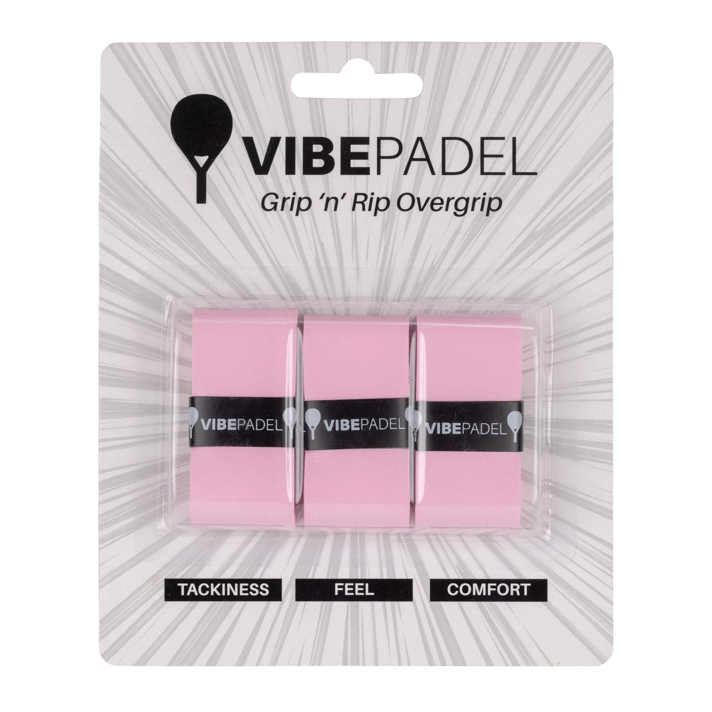 VIBEPADEL Padel Overgrip Pink Tacky