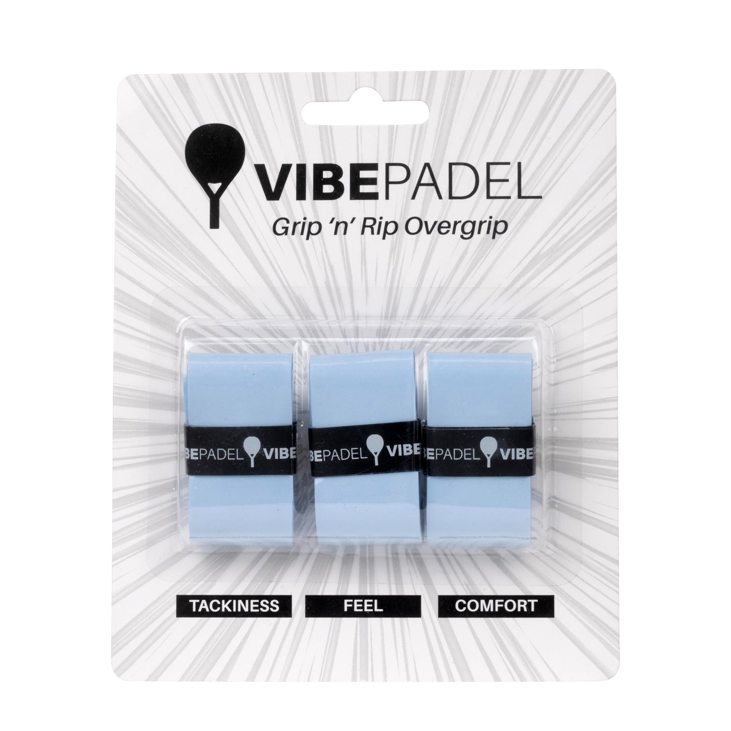Sky Blue Padel racket overgrip