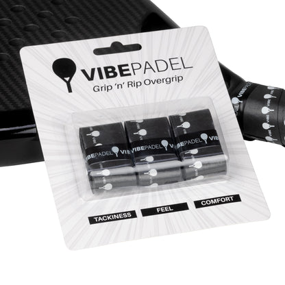 Black Vibes pack padel racket overgrip